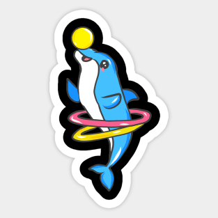 cute dolphin design whale fish animal welfare dolphin Sticker